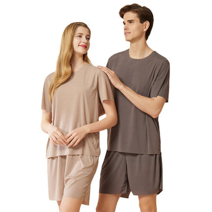 Men's Thin Section Traceless Ice Silk Home Wear