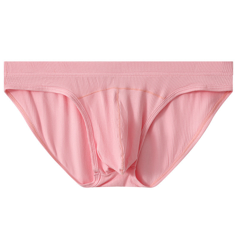 Men's Convex Low Waist Briefs Breathable Sexy Loose Pants