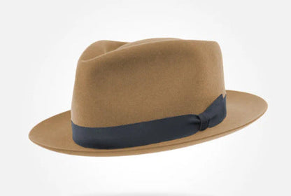 Retro British Wool Top Hat Contrast-color Felt