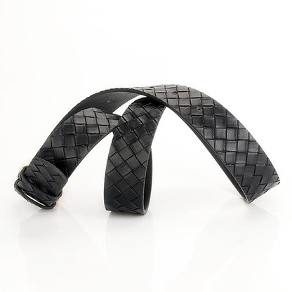 Women's Alloy Pin Buckle Belt Trendy Wild Belt Personality Imitation Weaving