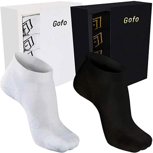 5-Pairs: No Show Bamboo Socks for Men
