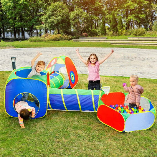 5-Piece: Pop Up Playhouse Kids Ball Pit Tents