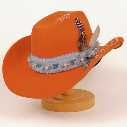 Western Cowboy Vintage Jazz Hat Felt Hat