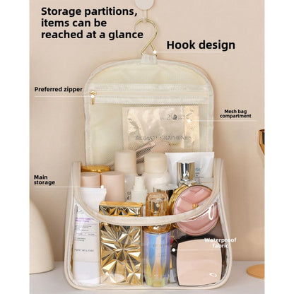 Travel hook toiletry bag, portable toiletry bag, large capacity women's portable storage bag, makeup bag for women,Large makeup bag,Travel makeup bag,