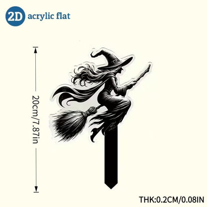 Acrylic Halloween Garden Decoration Picks