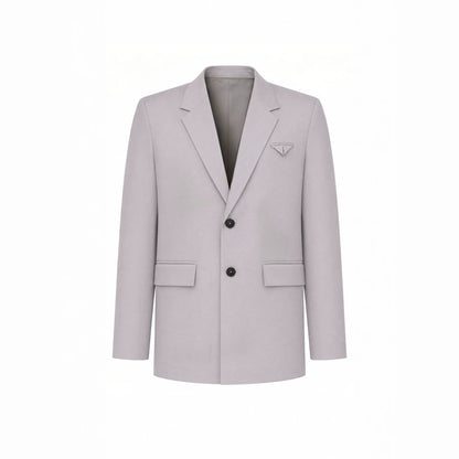 Mens Solid-Color Suit Business Formal Attire Set