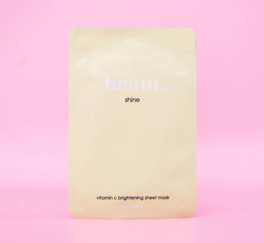 shine sheet mask