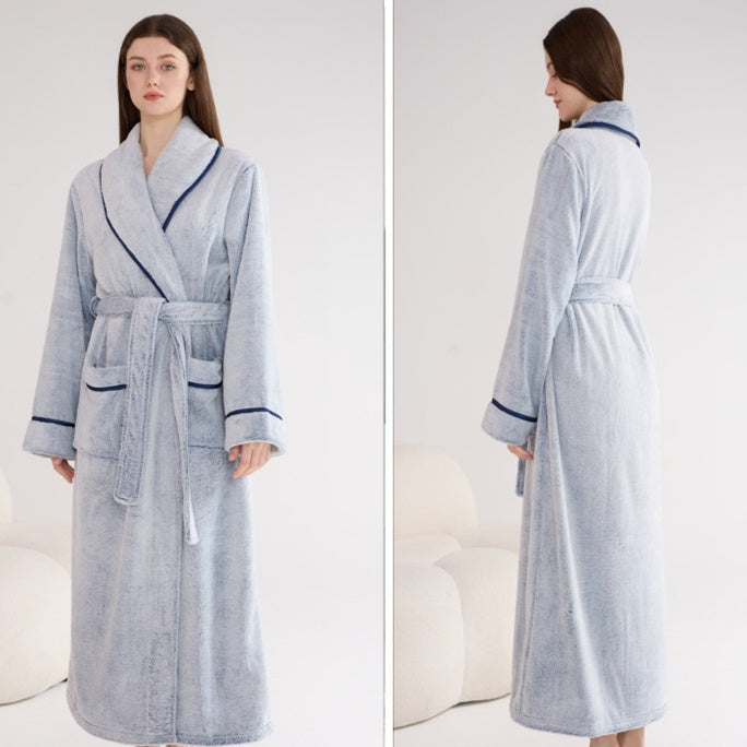 Thick Night-robe Flannel Couple Models