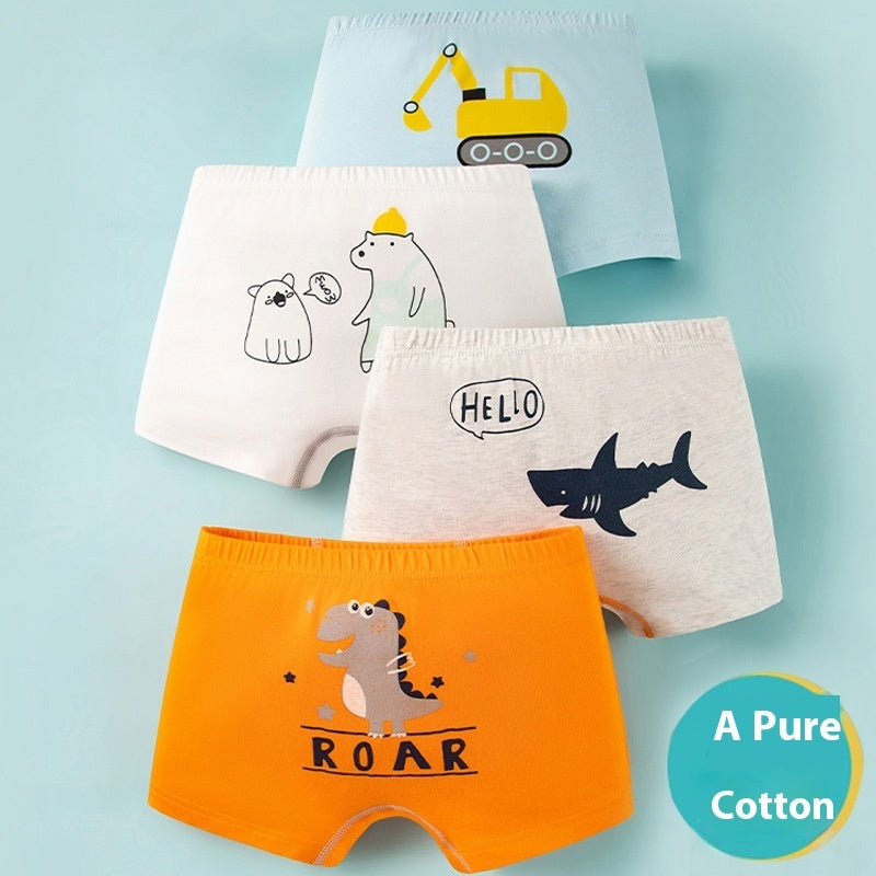 Breathable Cotton Shorts Children's Underwear Boys' Boxer Brief