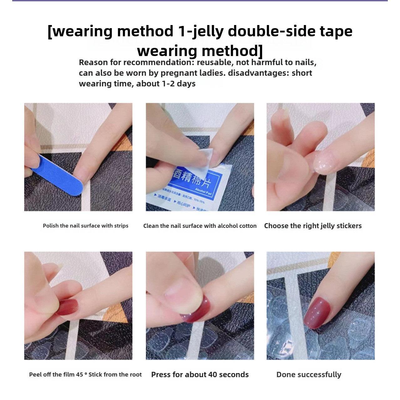 1070 Handmade Nail Wear Nail Art Reusable Press on Nails False Nails