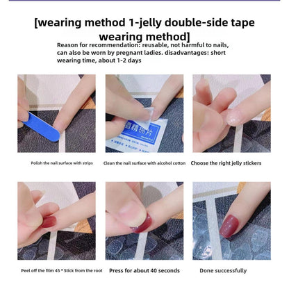 1071 Handmade Nail Wear Nail Art Reusable Press on Nails False Nails