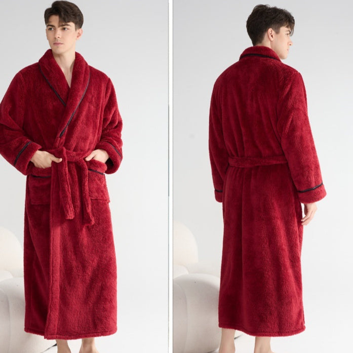 Autumn And Winter Thick Night-robe Couple Style