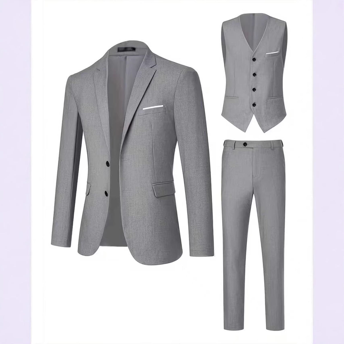 Mens Tailored Suit Grooms Wedding Dress