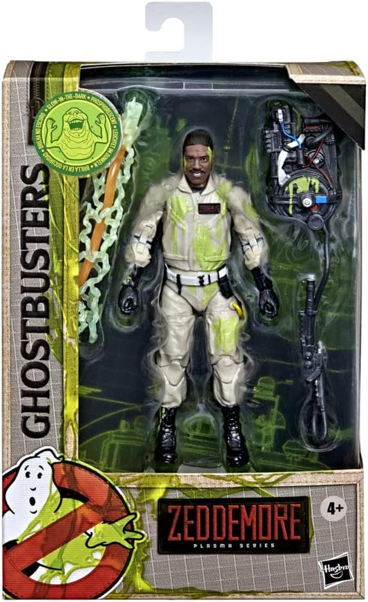 Hasbro Ghostbusters Plasma Series Glow-in-The-Dark Winston Zeddemore Toy 15-Cm-Scale Collectible Classic 1984 Figure, Ages 4 and Up, Multicolor, F4851