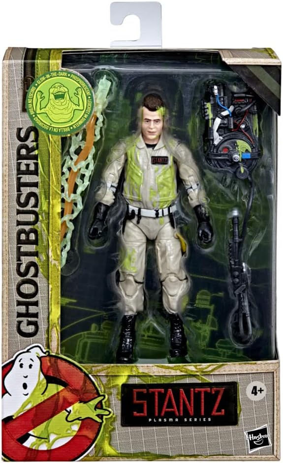 Power Rangers Ghostbusters Plasma Series Glow-in-The-Dark Ray Stantz Toy 6-Inch-Scale Collectible Classic 1984 Figure for Kids Ages 4 and Up