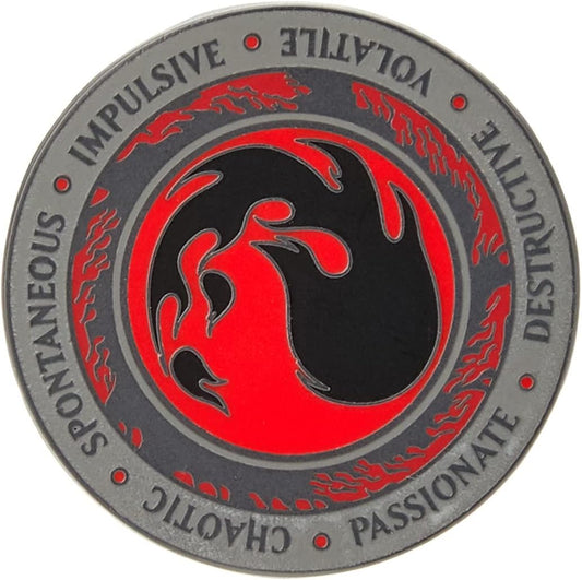 Magic The Gathering - Red Mana Crest Augmented Reality Pin