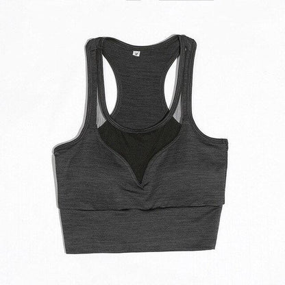Mesh Insert Sports Bra Yoga Top | Stylish Country Girl Activewear for Fitness & Yoga