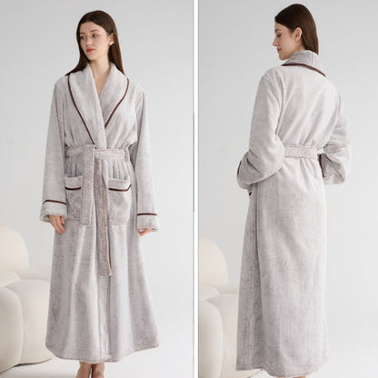 Thick Night-robe Flannel Couple Models