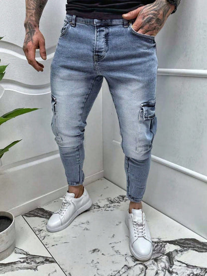 Fashionable Leopard-print Trendy Comfortable Denim Jeans