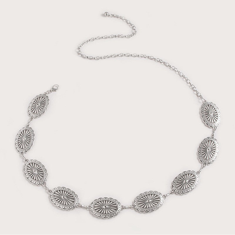 In-Stock Fast Shipping European And American Style Beach Metal Pants Chain High-End Chain Bohemian Style Waist Chain Accessory For Dresses