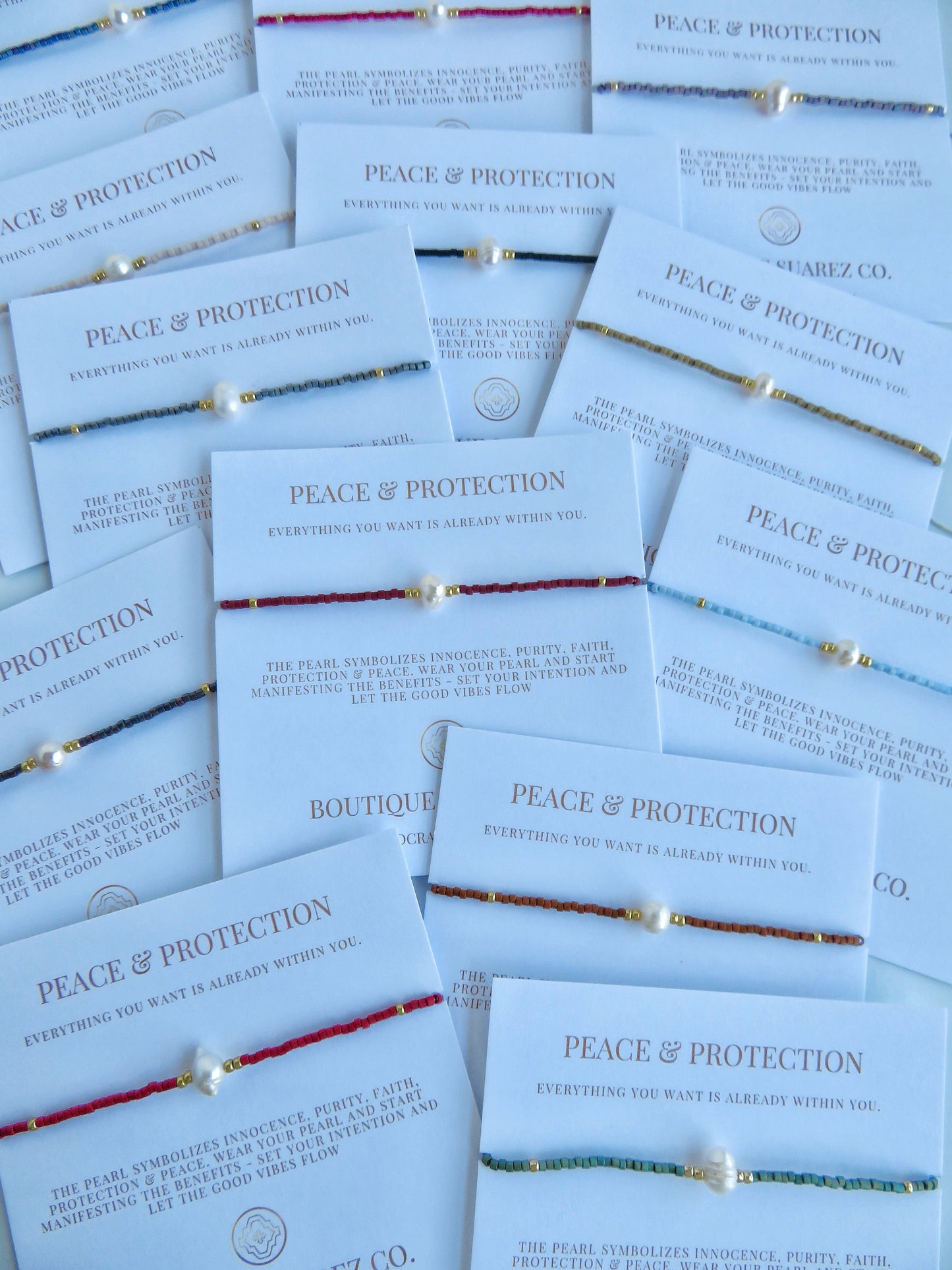 Manifest Peace - Pearl Bracelet