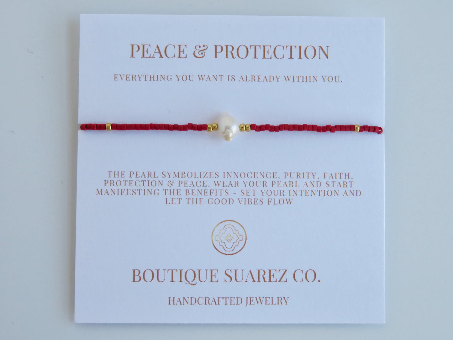 Manifest Peace - Pearl Bracelet