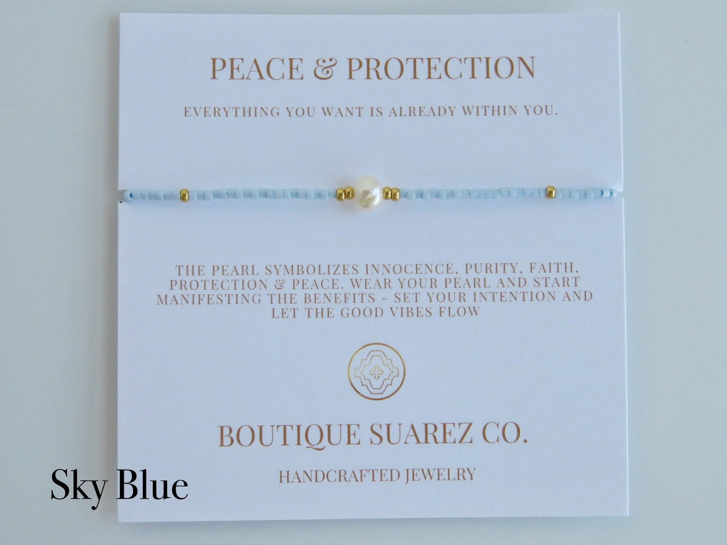 Manifest Peace - Pearl Bracelet