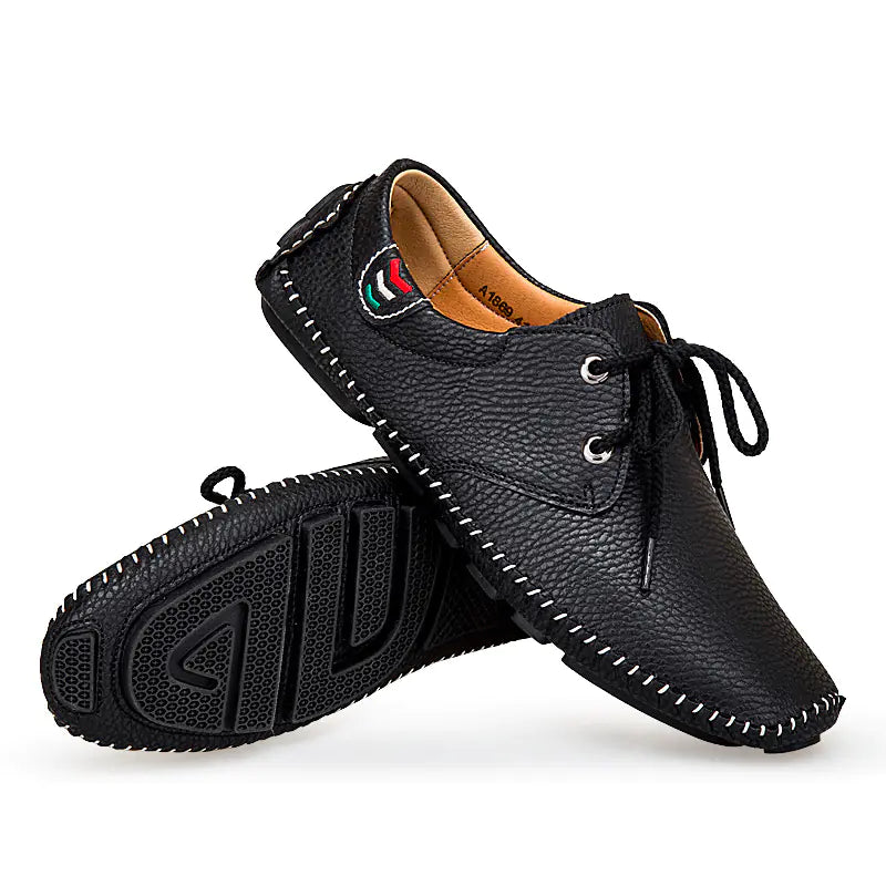 Men's Casual British Leather Sneakers