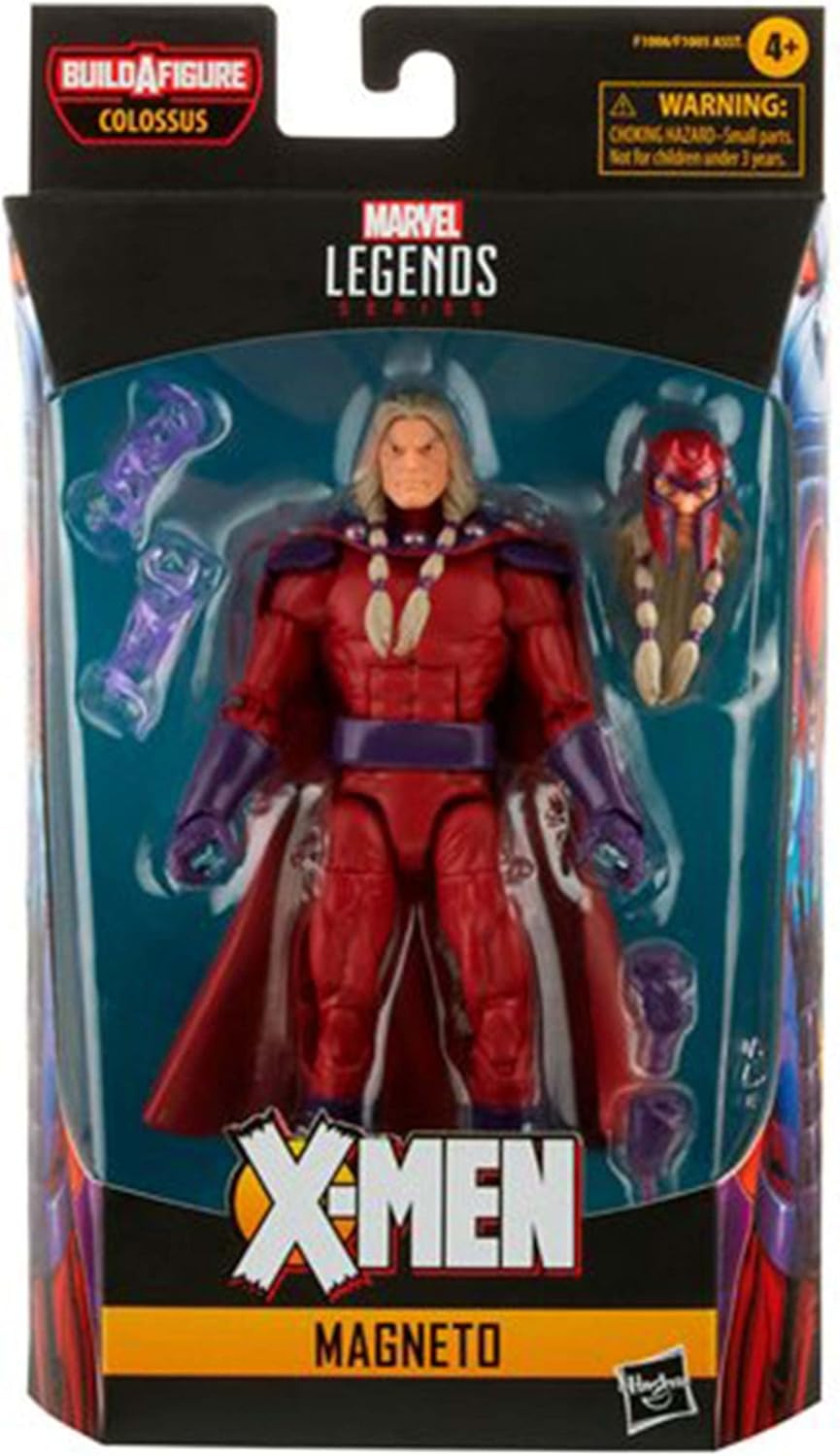 Marvel Legends Series 6-inch Scale Action Figure Toy Magneto, Premium Design, 1 Figure, and 5 Accessories , Red