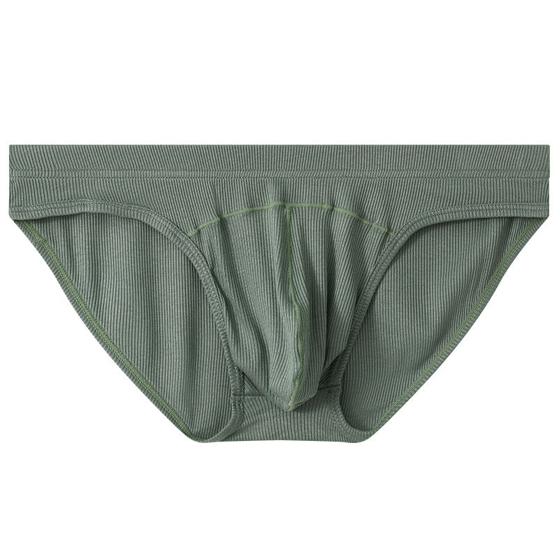 Men's Convex Low Waist Briefs Breathable Sexy Loose Pants