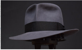 Retro British Wool Top Hat Contrast-color Felt