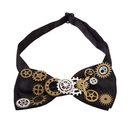 Men's Steampunk Fabric Butterfly Bow Tie