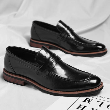Oxford Leather Men's Pointed-toe Dress Cross-border Business Shoes