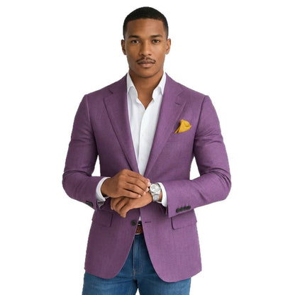 Mens Casual Plaid Jacket With Digital Print