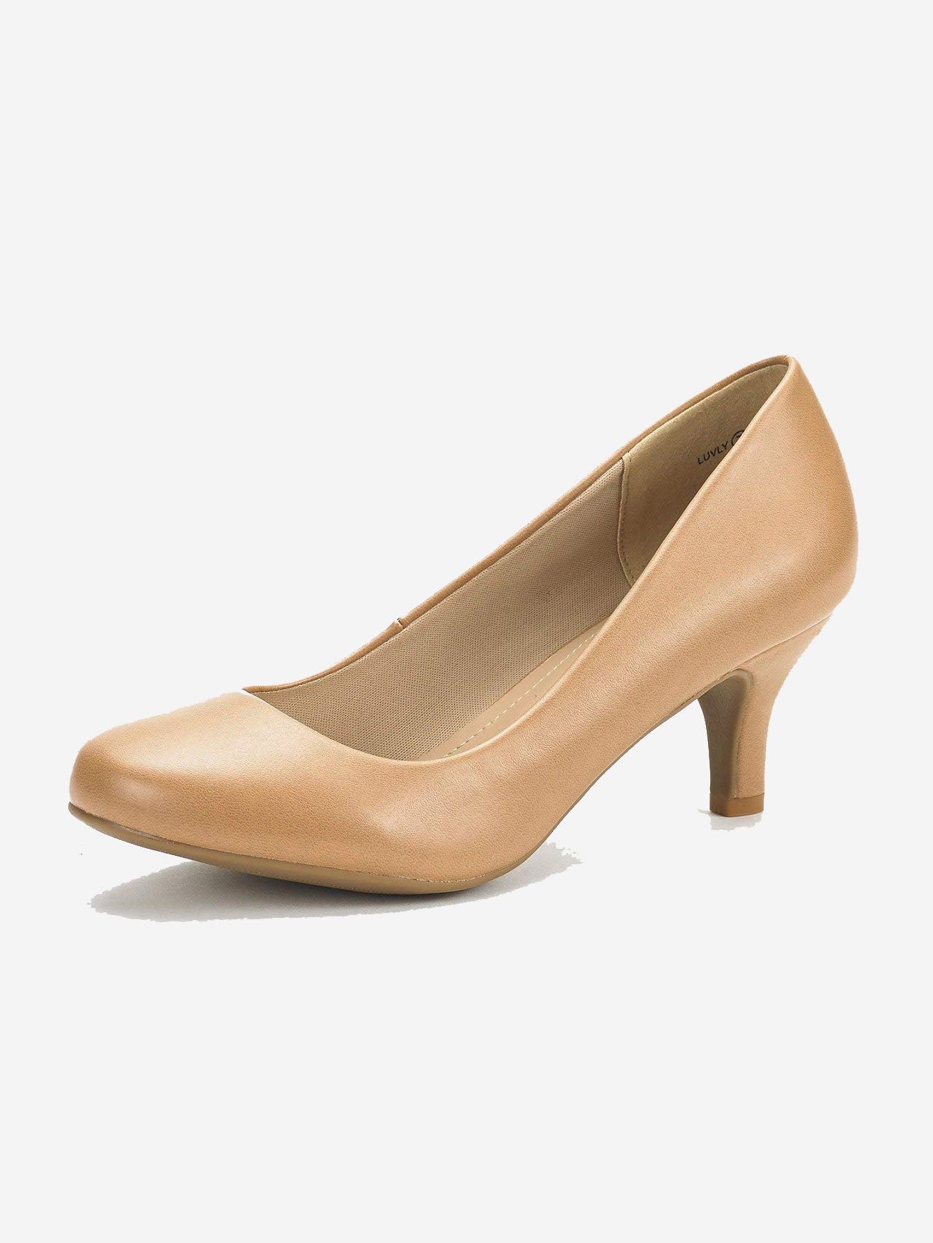 Women's Low Heel Court Pumps Solid Color Elegant Bridal Wedding Shoes