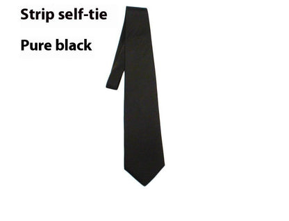 8CM Tie Men's Formal Wear Business Black Suit Hand Tie Work