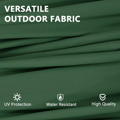 Ainfox 13ft Large Patio Umbrella, Outdoor Double-Sided Rectangle Market Heavy Duty Umbrellas without Base