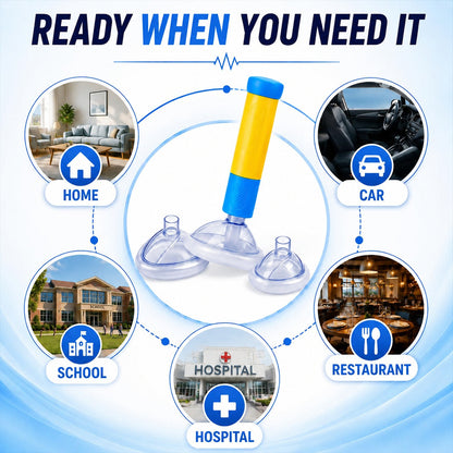 Anti Choking Rescue Device For Kids And Adults Eco-Friendly Multi-Purpose Airway Suction Device For Home Travel First Aid Kit