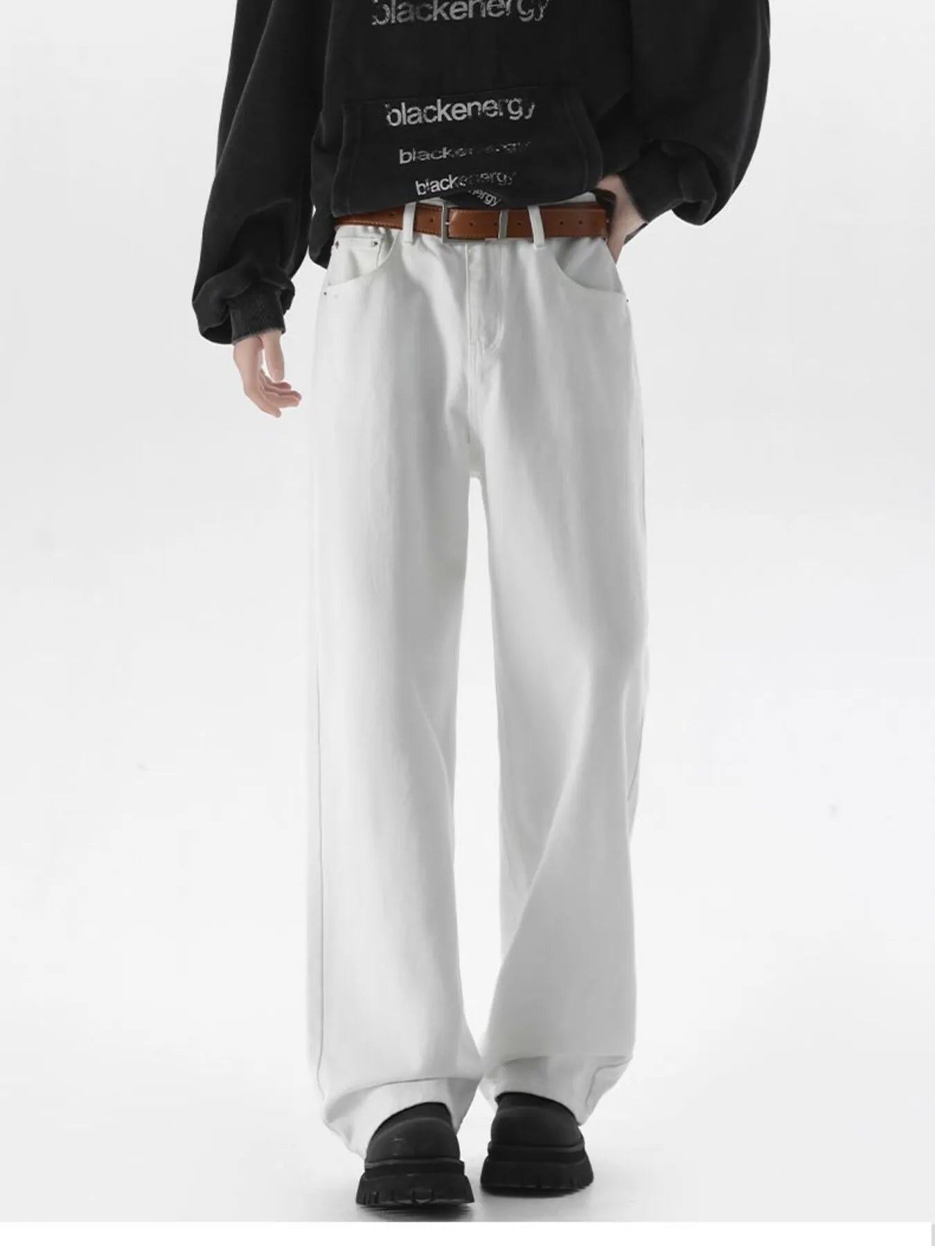 Men's Full Size Wide Leg Jeans Plus Size