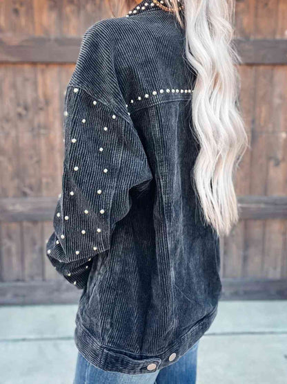 Women’s Collared Neck Button-Down Jacket For Casual and Everyday Use Elegant Simple Jacket