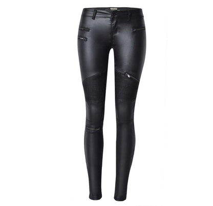 Rebel Rider Multi-Zip Skinny Motorcycle Pants - Edgy Street Style & Bold Fit