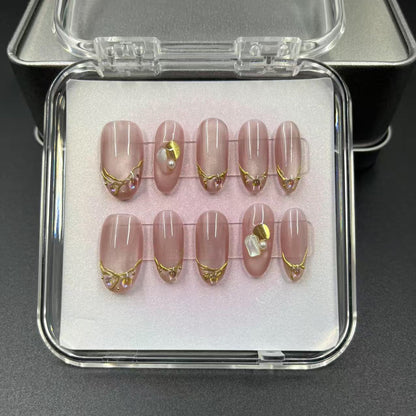 1045- Handmade press on nails fake nails removable