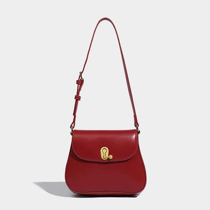 Luxury Retro Cowgirl Saddle Bag | Genuine Leather Brown Handbag