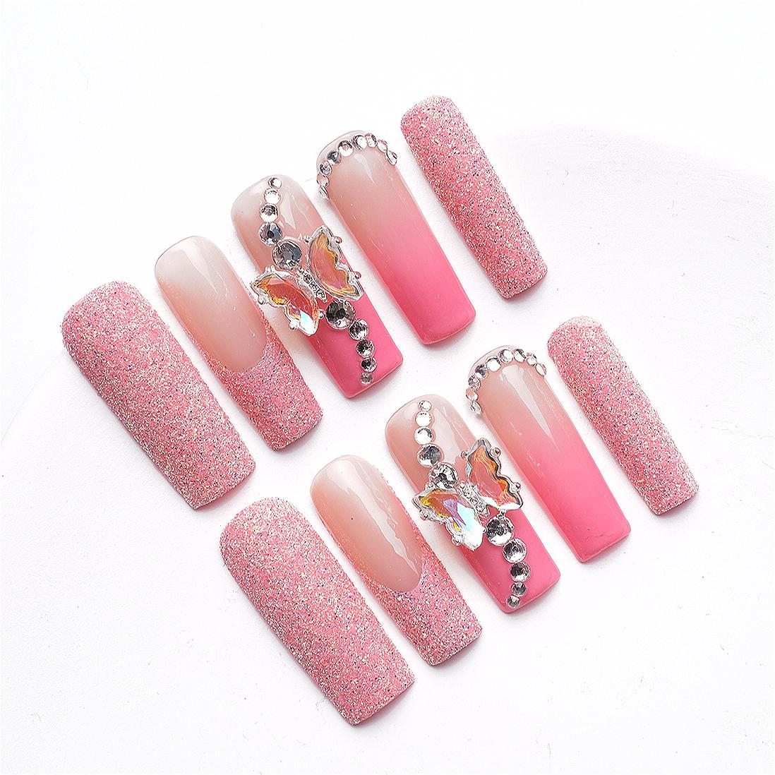 1067 Handmade Nail Wear Nail Art Reusable Press on Nails False Nails
