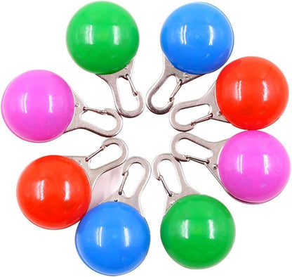 LED Luminous Pet Round Pendant Luminous Dog Tag Pet Charm Dog Flashing Tag Dog Collar Light, Suitable For Pets To Walk At Night