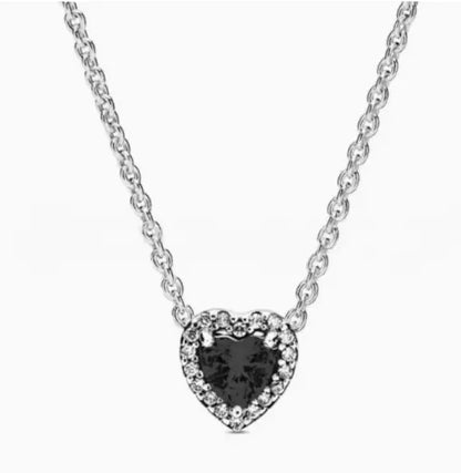 925 Silver Color Diamond Necklace