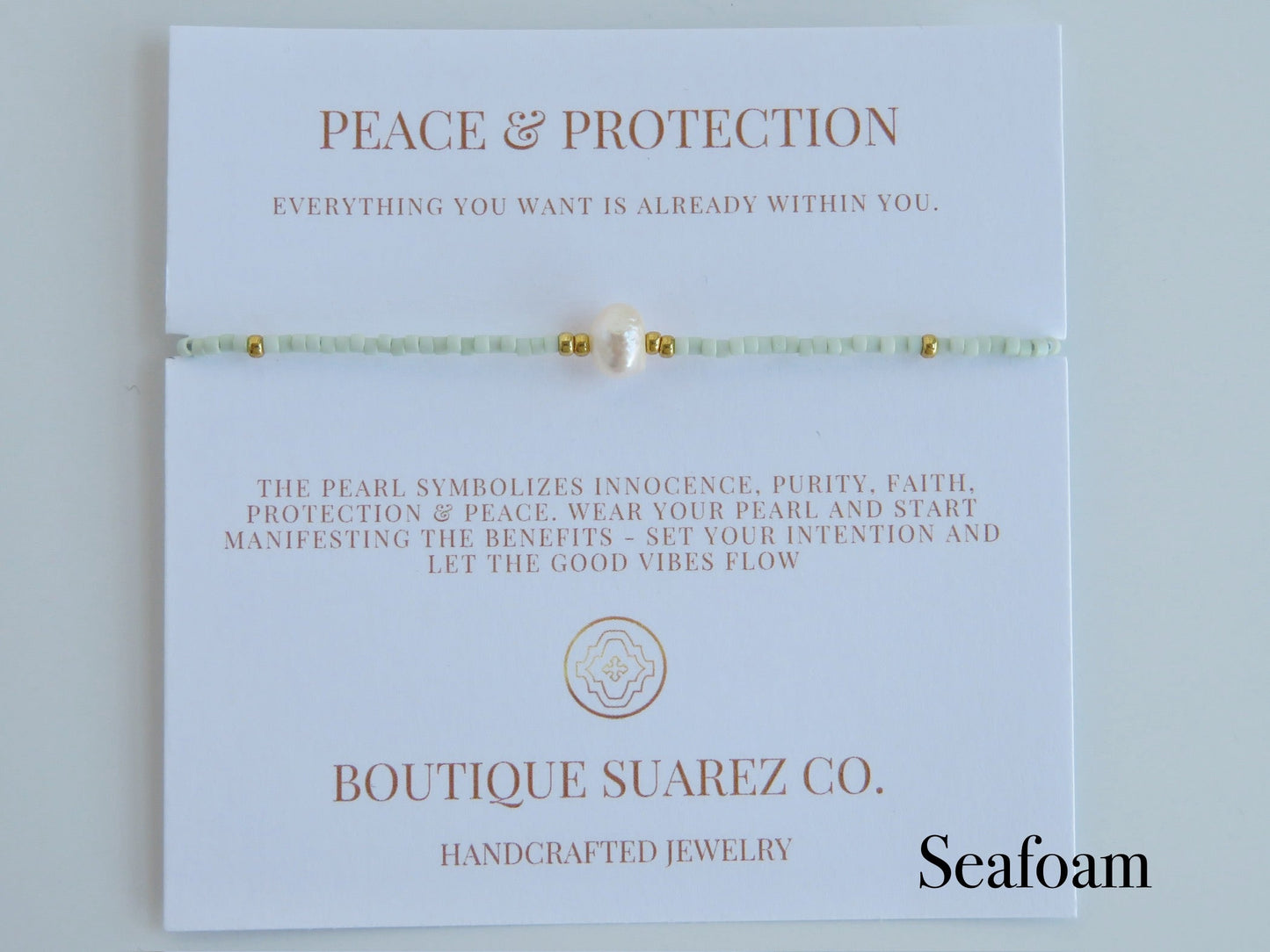 Manifest Peace - Pearl Bracelet