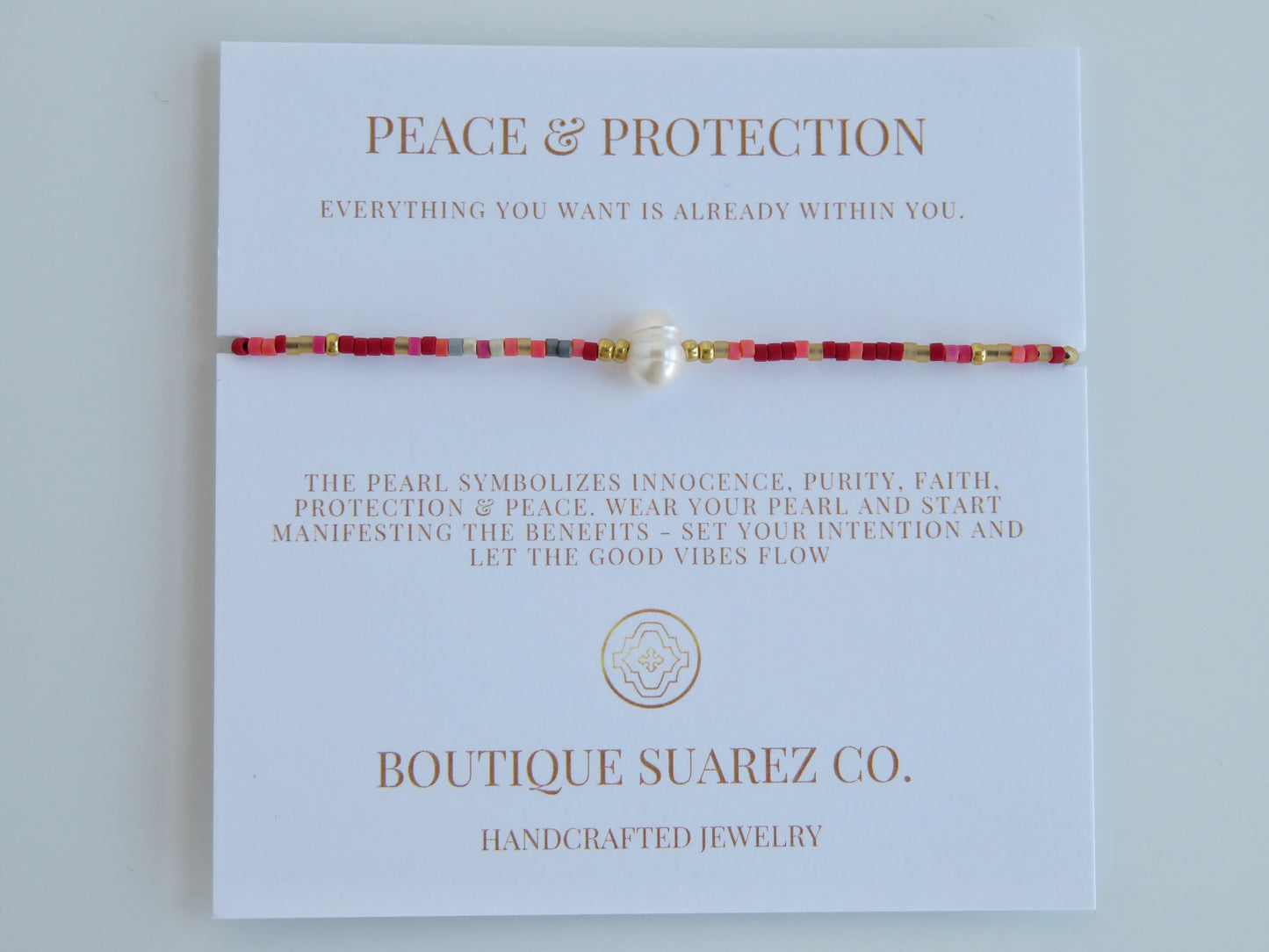 Manifest Peace - Pearl Bracelet