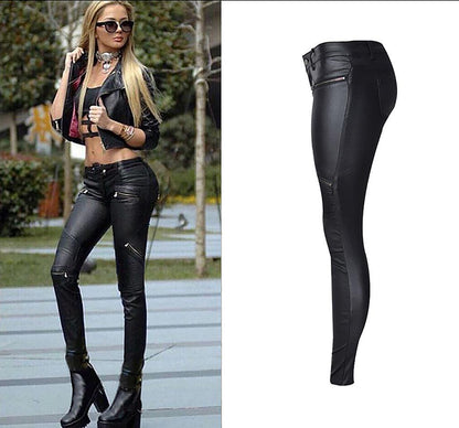 Rebel Rider Multi-Zip Skinny Motorcycle Pants - Edgy Street Style & Bold Fit