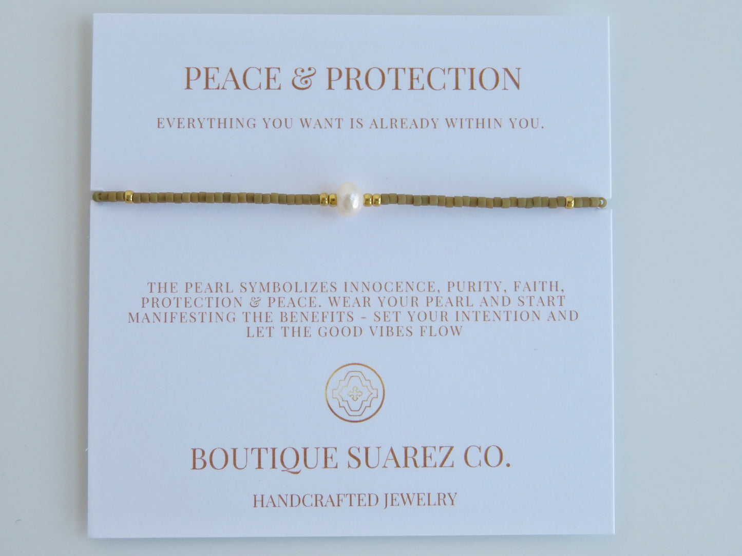 Manifest Peace - Pearl Bracelet